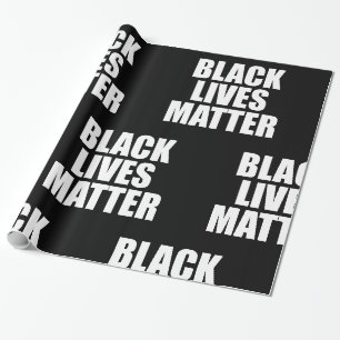 Schwarze Leben zählen Geschenkpapier