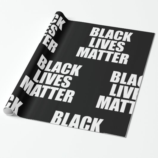 Schwarze Leben zählen Geschenkpapier (Ungerollt)