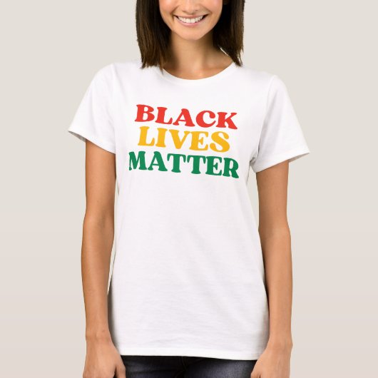 Schwarze Leben zählen T-Shirt (Vorderseite)