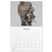 SCHWARZE LEBENSDAUER KALENDER (Jan 2027)