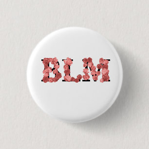 Schwarze Lebensfrage Button