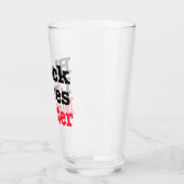 Schwarze Lebensfrage Glas (Links)