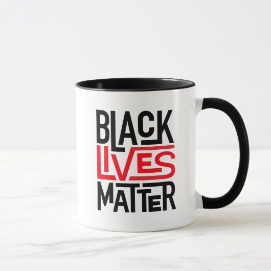 Schwarze Lebensfrage| Gleichberechtigung Tasse (Rechts)