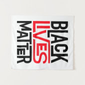 Schwarze Lebensfrage| Gleichberechtigung Wandteppich (Vorderseite (Horizontal))