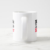 Schwarze Lebensfrage Jumbo-Tasse (Rückseite)