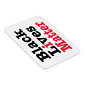 Schwarze Lebensfrage Magnet (Rechte Seite)