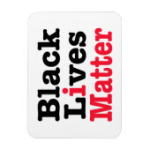 Schwarze Lebensfrage Magnet (Vertikal)