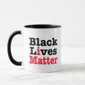 Schwarze Lebensfrage Tasse (Links)