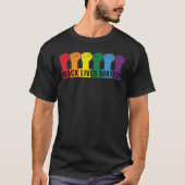 SCHWARZE LEBENSMITTEL - BLM Rainbow T-Shirt (Vorderseite)