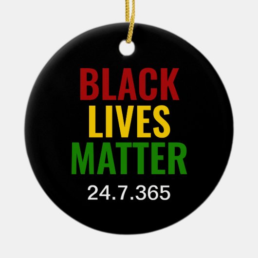 SCHWARZE LEBENSMITTEL SIND 24,7,365 BHM ENTSPRECHE KERAMIK ORNAMENT (Vorne)