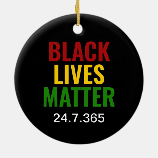 SCHWARZE LEBENSMITTEL SIND 24,7,365 BHM ENTSPRECHE KERAMIK ORNAMENT (Hinten)