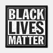 "SCHWARZE LEBENSMITTEL SIND VON BEDEUTUNG" MAGNET (Vorne)