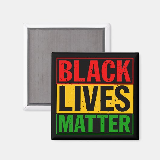 "SCHWARZE LEBENSMITTEL SIND VON BEDEUTUNG" MAGNET (Vorderseite/Rückseite)