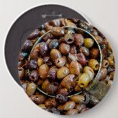 Schwarze Leccino Olive Button (Vorne & Hinten)