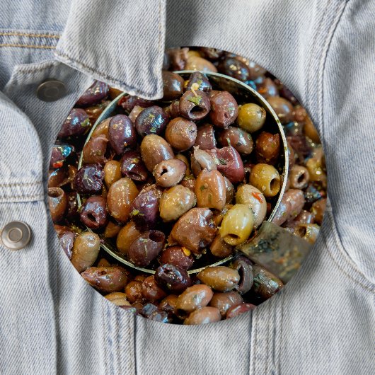 Schwarze Leccino Olive Button (Beispiel)