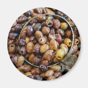 Schwarze Leccino Olive Magnet