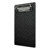 Schwarze Lederbox Mini Klemmbrett (Gewinkelt2)
