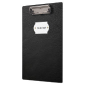 Schwarze Lederhaube Klemmbrett (Links)