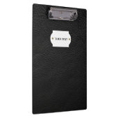 Schwarze Lederhaube Klemmbrett (Rechts)