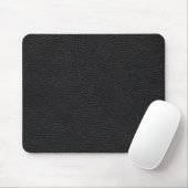Schwarze lederne Beschaffenheit Mousepad (Mit Mouse)