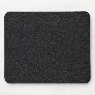 Schwarze lederne Beschaffenheit Mousepad