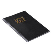 Schwarze lederne heilige Bibel-Abdeckung Notizblock (Rechte Seite)