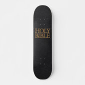Schwarze lederne heilige Bibel-Abdeckung Skateboard (Vorne)
