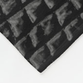 Schwarze Lederoptik Fleecedecke (Ecke)