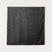 Schwarze Lederstruktur Wandteppich (Vorderseite (Horizontal))