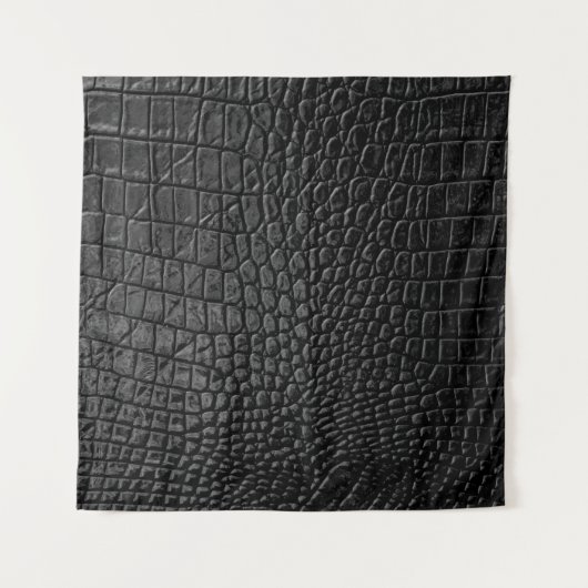 Schwarze Lederstruktur Wandteppich (Vorderseite)