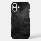 Schwarze Ledertextur Case-Mate iPhone Hülle (Rückseite)