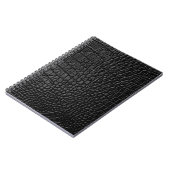 Schwarze Ledertextur Notizblock (Linke Seite)