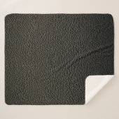 Schwarze Ledertextur oder Hintergrund. abstrakt,an Sherpadecke (Vorderseite (Horizontal))
