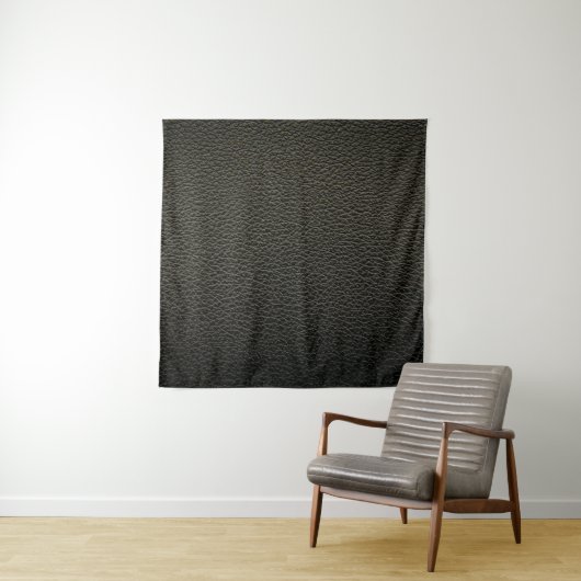Schwarze Ledertextur oder Hintergrund. abstrakt,an Wandteppich (Beispiel)
