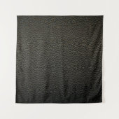 Schwarze Ledertextur oder Hintergrund. abstrakt,an Wandteppich (Vorderseite)