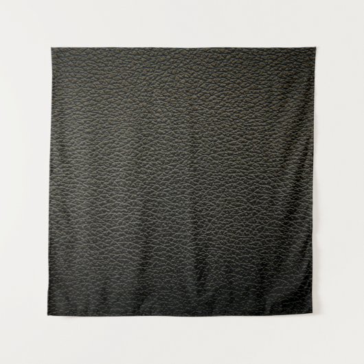 Schwarze Ledertextur oder Hintergrund. abstrakt,an Wandteppich (Vorderseite)