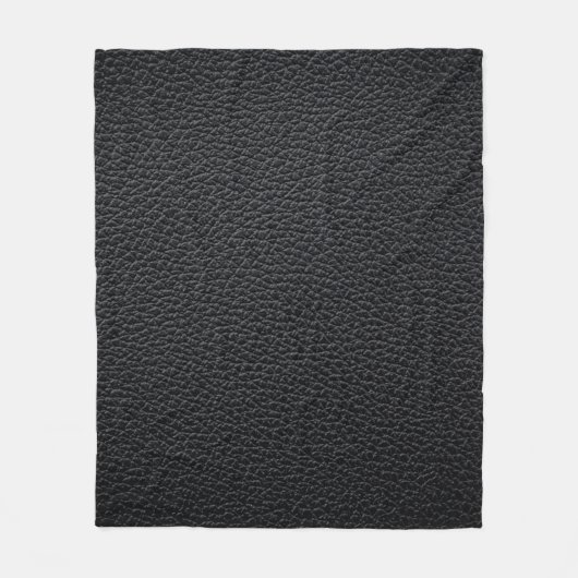 Schwarze Ledertextur oder Hintergrund. Leder,Textu Fleecedecke (Vorderseite)
