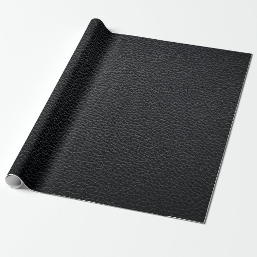 Schwarze Ledertextur oder Hintergrund. Leder,Textu Geschenkpapier (Ungerollt)