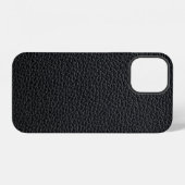 Schwarze Ledertextur oder Hintergrund. Leder,Textu iPhone Hülle (Rückseite (Horizontal))