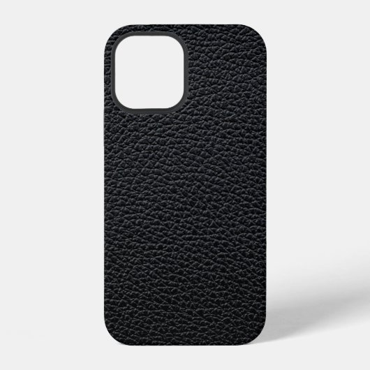 Schwarze Ledertextur oder Hintergrund. Leder,Textu iPhone Hülle (Rückseite)