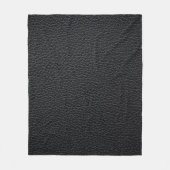 Schwarze Ledertextur oder Hintergrund. Leder, Texu Fleecedecke (Vorderseite)