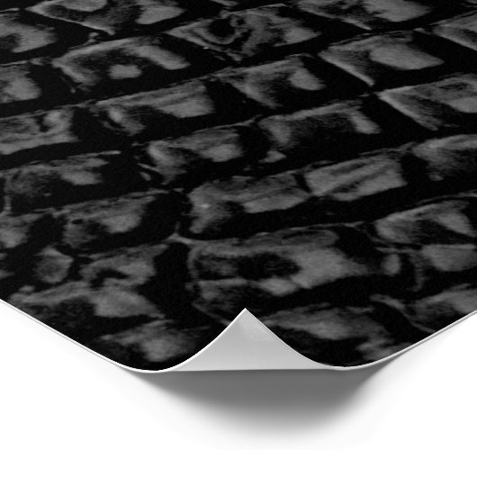 Schwarze Ledertextur Poster (Ecke)