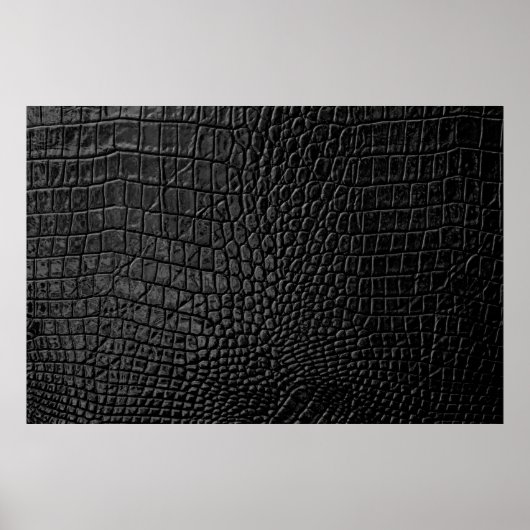 Schwarze Ledertextur Poster (Vorne)