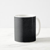 Schwarze Ledertextur und Hintergrundleder,Textur Kaffeetasse (VorderseiteRechts)