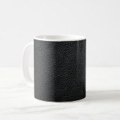 Schwarze Ledertextur und Hintergrundleder,Textur Kaffeetasse (Vorderseite Links)