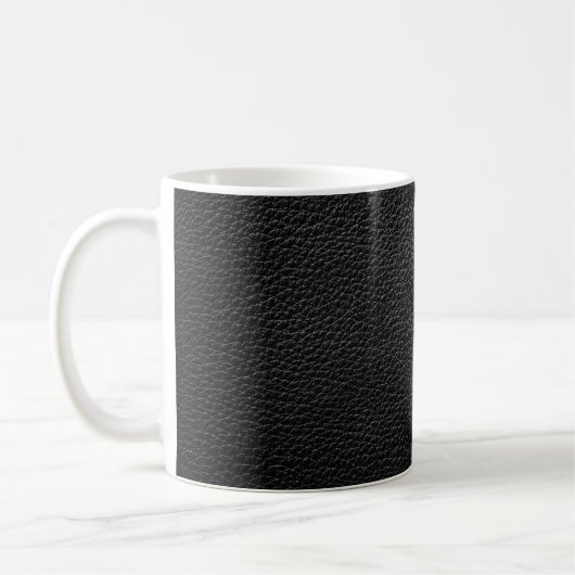 Schwarze Ledertextur und Hintergrundleder,Textur Kaffeetasse (Links)