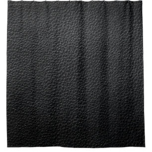 Schwarze Ledertextur und Hinterleder, Textur Duschvorhang