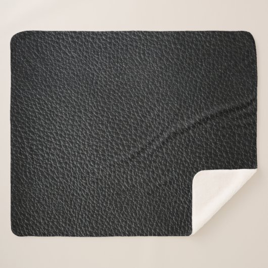 Schwarze Ledertextur und Hinterleder, Textur Sherpadecke (Vorderseite (Horizontal))