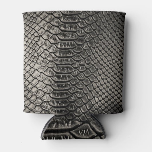 Schwarze Ledertextur, Verwendung im Hintergrund. Dosenkühler (Vorderseite)