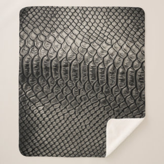 Schwarze Ledertextur, Verwendung im Hintergrund. Sherpadecke